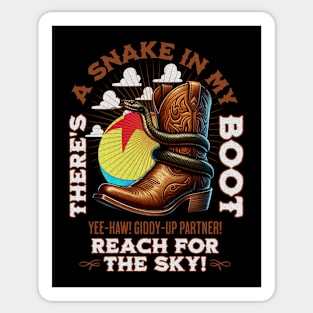 There's a Snake in My Boot Woody's Roundup Sticker